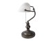 Kovová stolní lampa s bílým stínidlem Michel - Ø 27*40 cm E27/max 1*60W