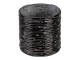 Černý skleněný svícen Black S - Ø 8*8 cm