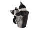 Dekorativní soška koťátek v kbelíku - 23*13*18 cm