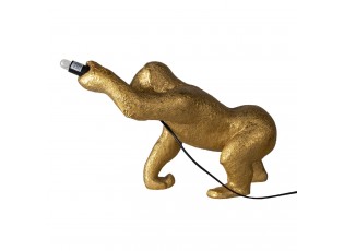 Zlatá stolní lampa ve tvaru opice - 43*19*30 cm E144
