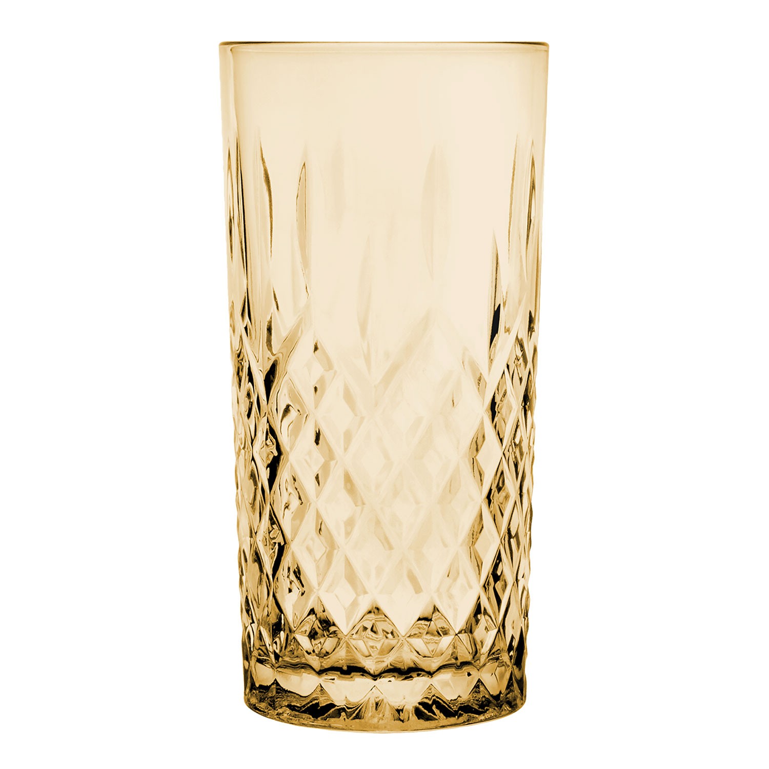 Skleněná nápojová sklenička Water Yellow M - 300 ml