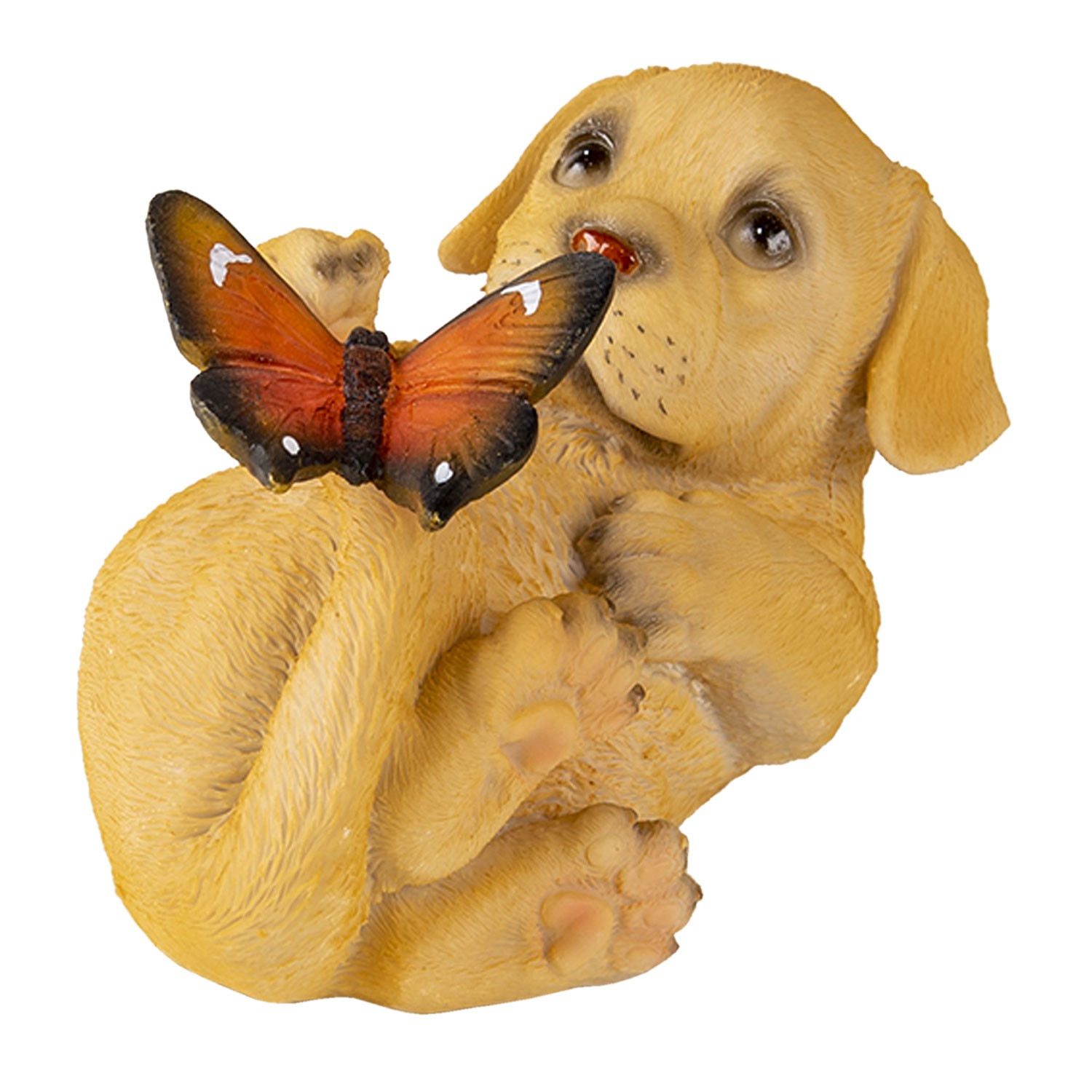 Levně Dekorativní soška pejska s motýlkem - 14*9*10 cm 6PR3364