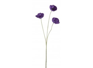 Umělá dekorativní květina fialový Vlčí mák - 15*7*50 cm