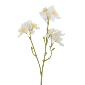 Dekorační umělá větvička s krémovými květy Blossom - 25 cm