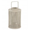 Béžová bambusová lucerna Bamboo Grid - Ø 23*35 cm