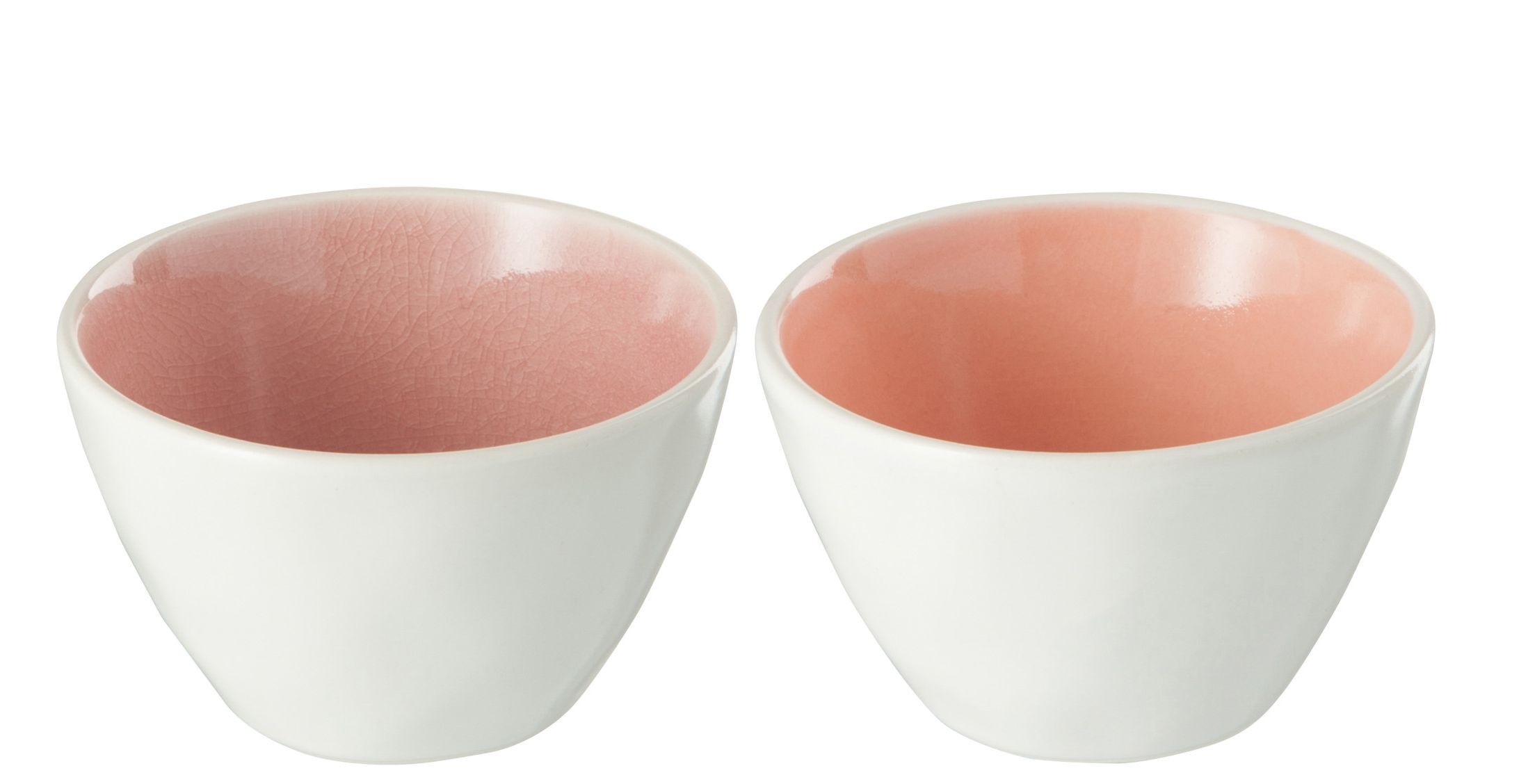 Sada 2ks korálová a růžová malá miska Apero - Ø 10*6 cm