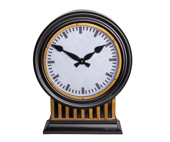 Kulaté stolní hodiny Clock - 37*13*45 cm