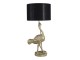 Stolní lampa pštros s černým stínidlem - 32*30*67 cm E27 Clayre & Eef