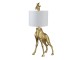 Stolní lampa žirafa s bílým stínidlem - 39*28*76 cm E27 Clayre & Eef