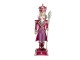 Dekorativní soška Louskáčka v růžovo fialovém obleku - 14*12*46 cm