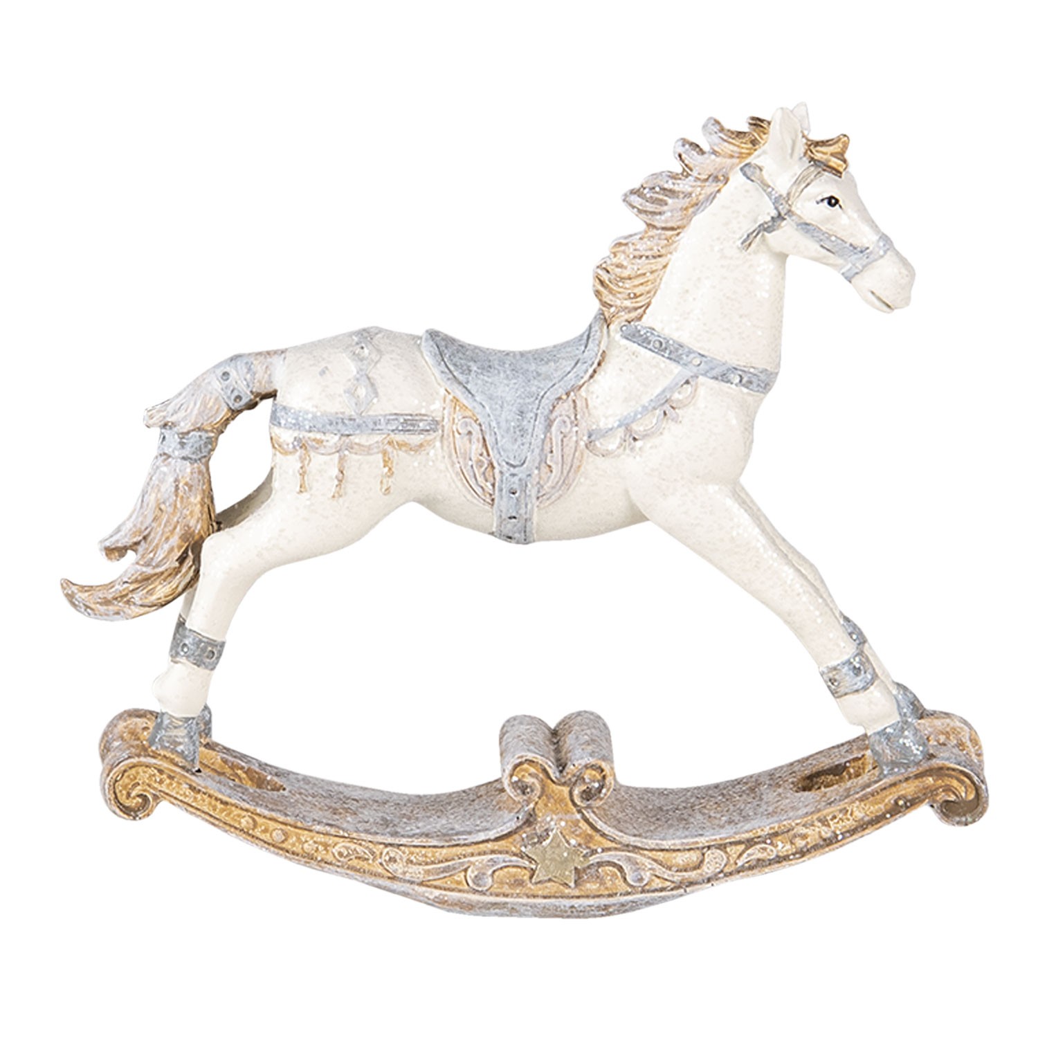 Levně Dekorativní soška houpacího koníka - 16*4*14 cm 6PR4657