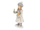 Dekorativní soška dítěte s panenkou a svíčkou - 8*7*19 cm