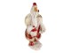 Dekorativní soška husy v santa oblečku - 11*7*17 cm