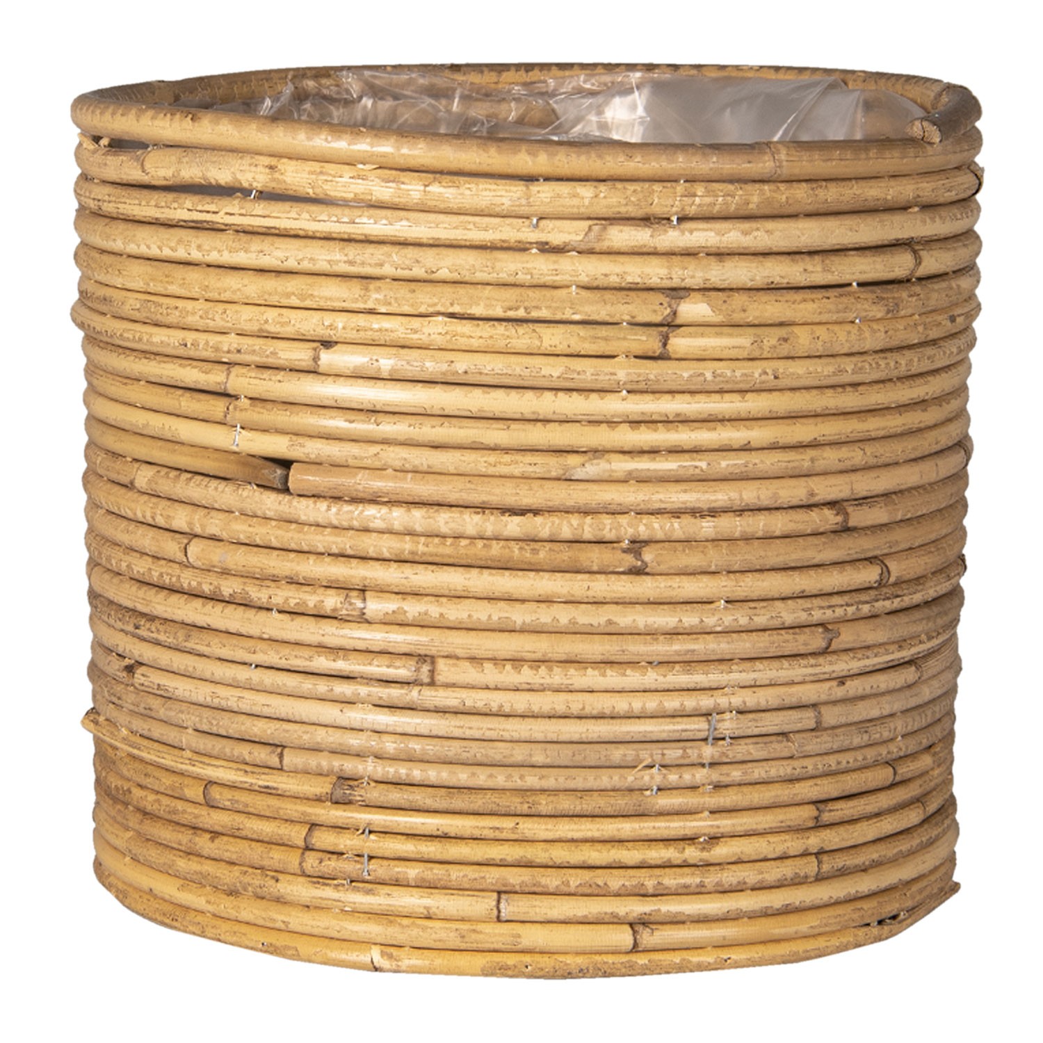 Oválný košík Alma z bambusových tyček - Ø 26*22 cm Clayre & Eef