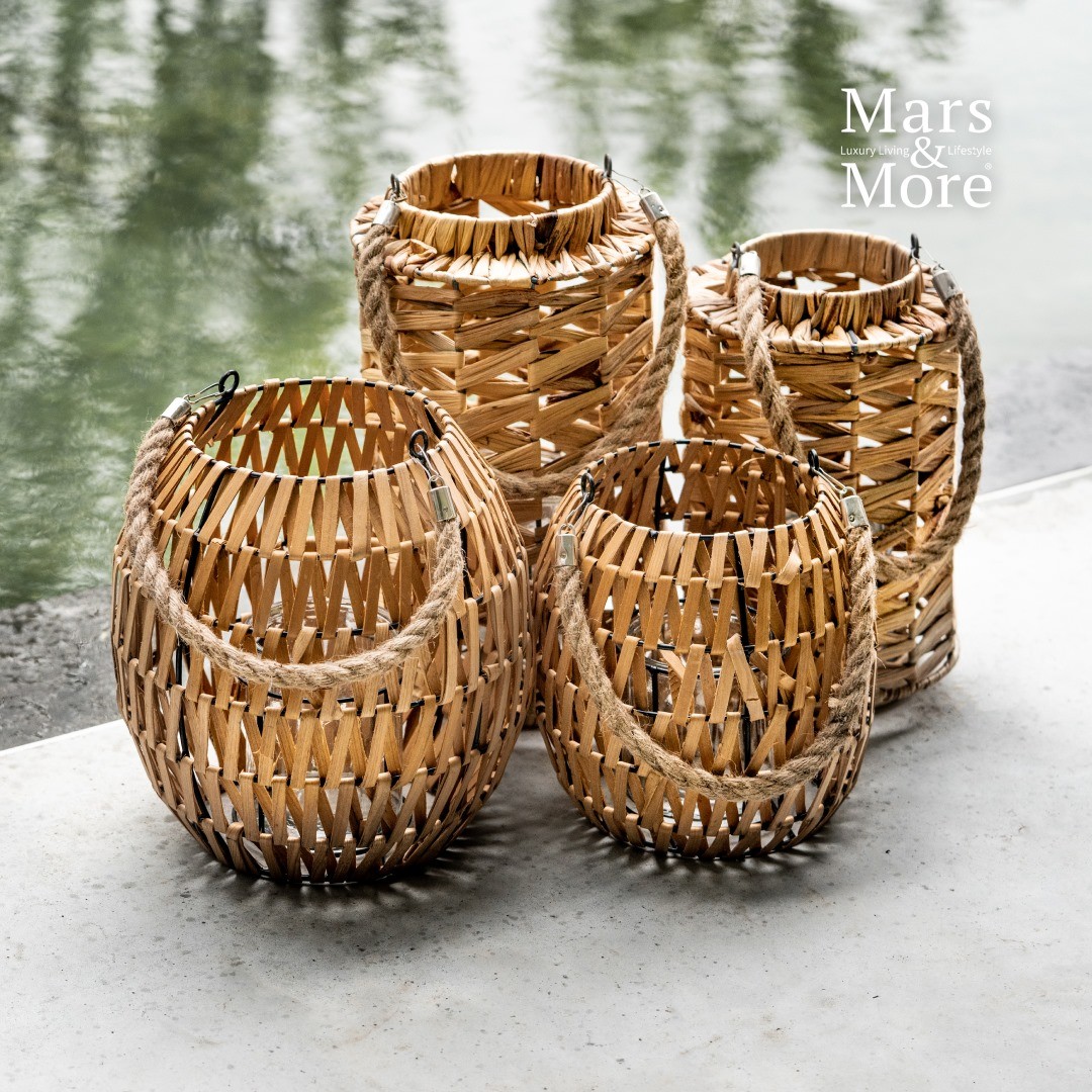Závěsná pletená lucerna Mabel 20cm - 20*20*20cm