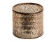 Hnědo zlatý skleněný svícen Gold brown - Ø 11*10 cm Clayre & Eef