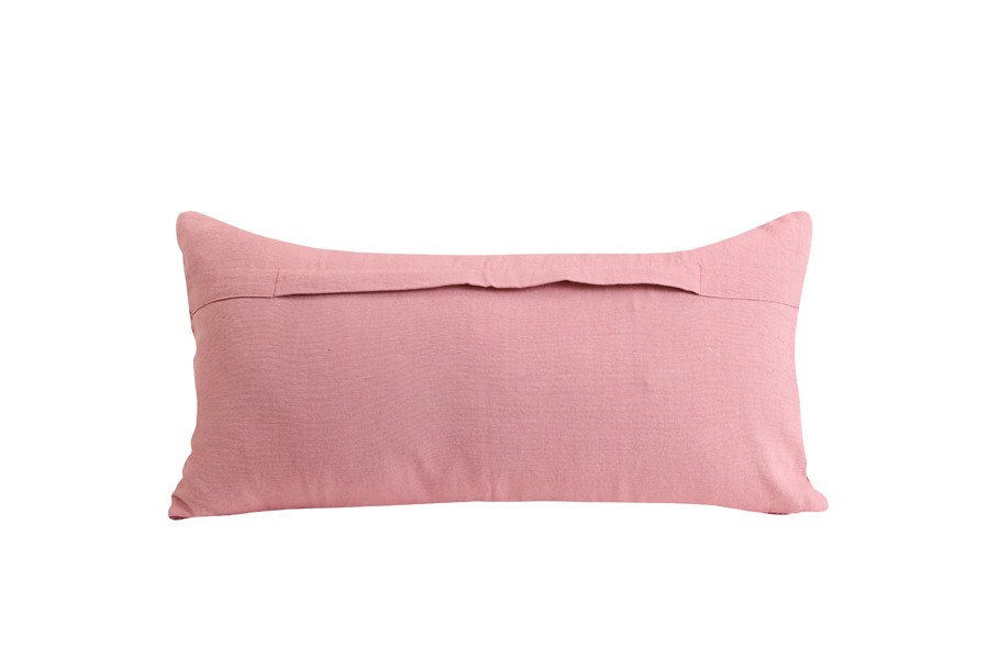 Růžový sametový čtvercový polštář Skali - 45*45 cm