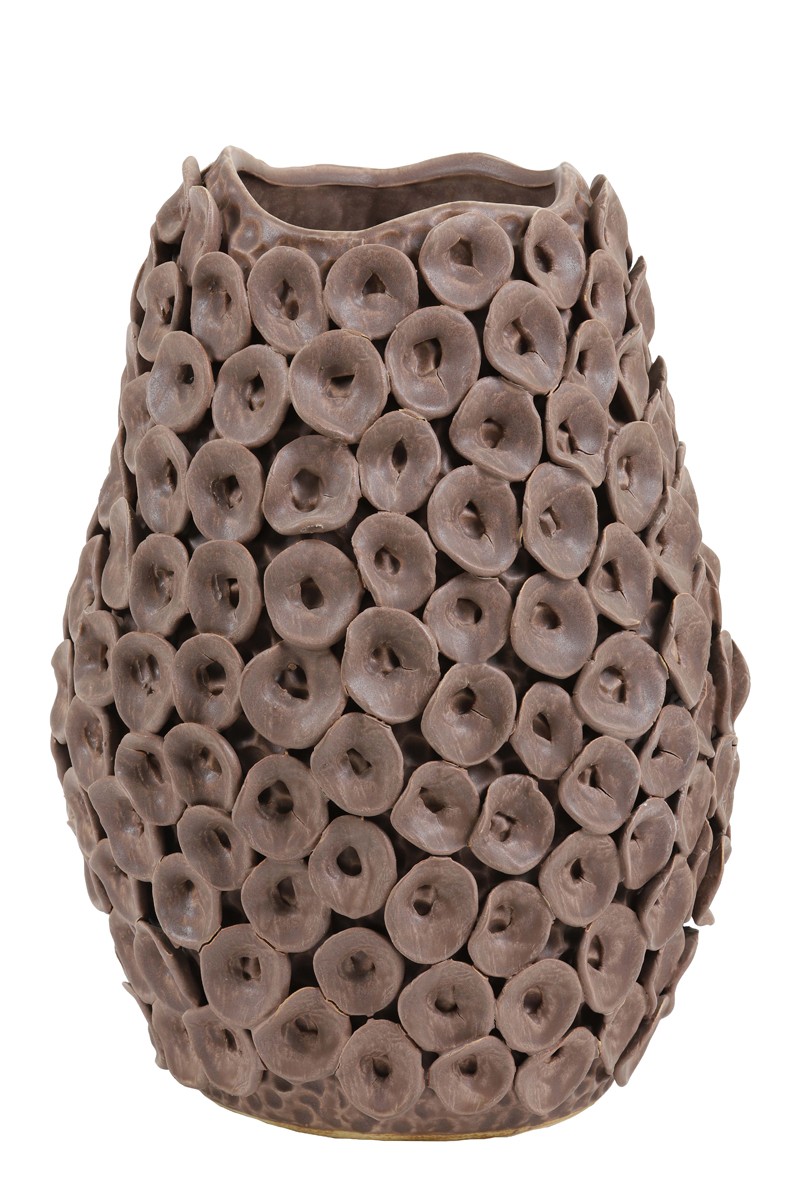 Hnědá váza Deco Mosa - Ø 26,5*35 cm
