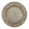 Zlato stříbrný plastový dekorativní talíř - Ø 33*2 cm Barva: stříbrno zlatýMateriál: plastHmotnost: 0,379 kg