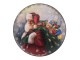 Dekorativní plastový talíř se Santa Clausem - Ø 33*1 cm