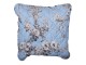 Modrý vintage povlak na polštář s květinami - 40*40 cm