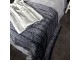 Světle šedý chlupatý hotelový běhoun na postel Tiara - 240*100*3cm