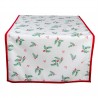 Běhoun na stůl Holly Christmas - 50*140 cm Barva: bílá, zelená, červenáMateriál: 100% bavlnaHmotnost: 0,16 kg
