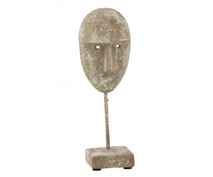 Dekorativní socha masky obličeje Muha - 9,5*7,5*27,5 cm