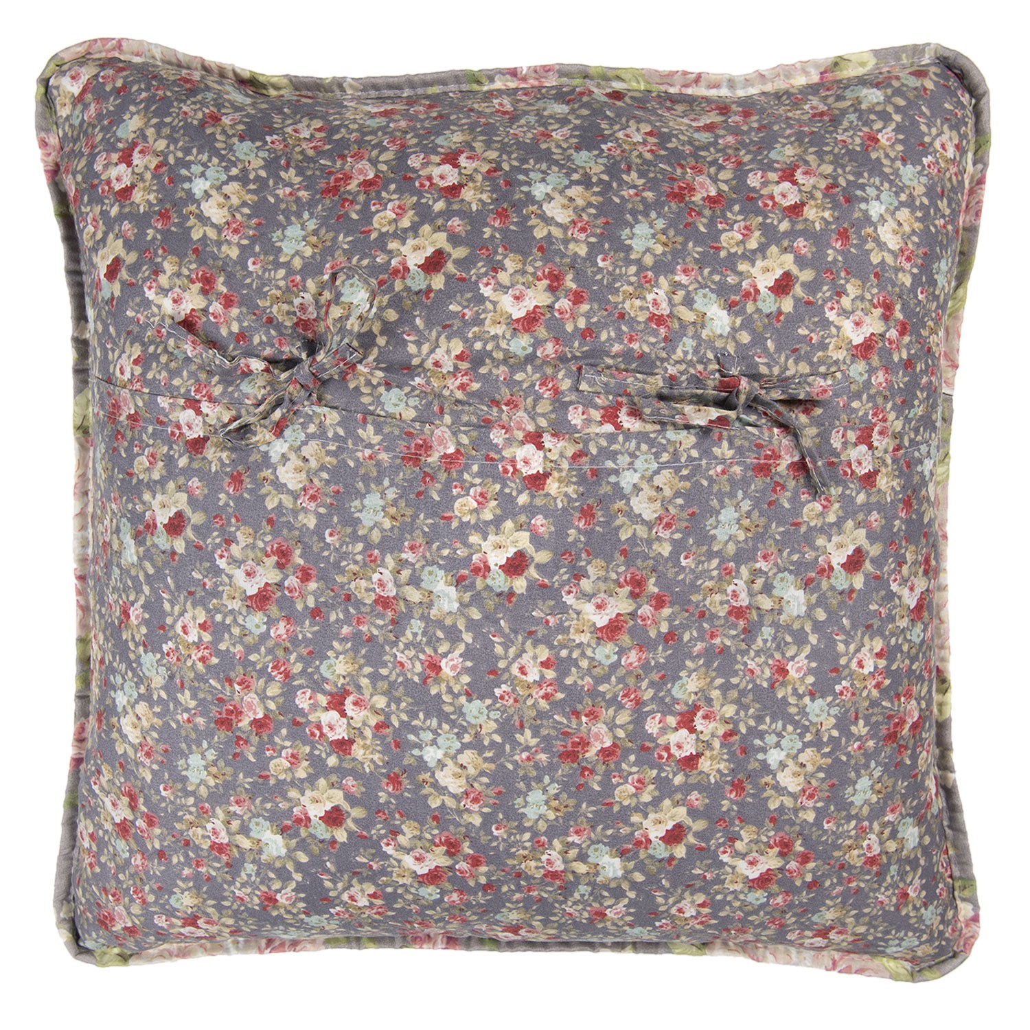 Taupe povlak na polštář s růžemi Roses - 50*50 cm