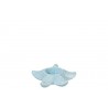 Modrý keramický svícen mořská hvězdice - 7*8 cm