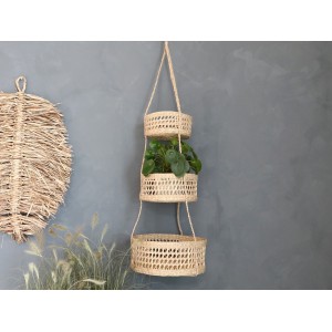 Závěsné přírodní košíky z mořské trávy - Ø32*115 cm