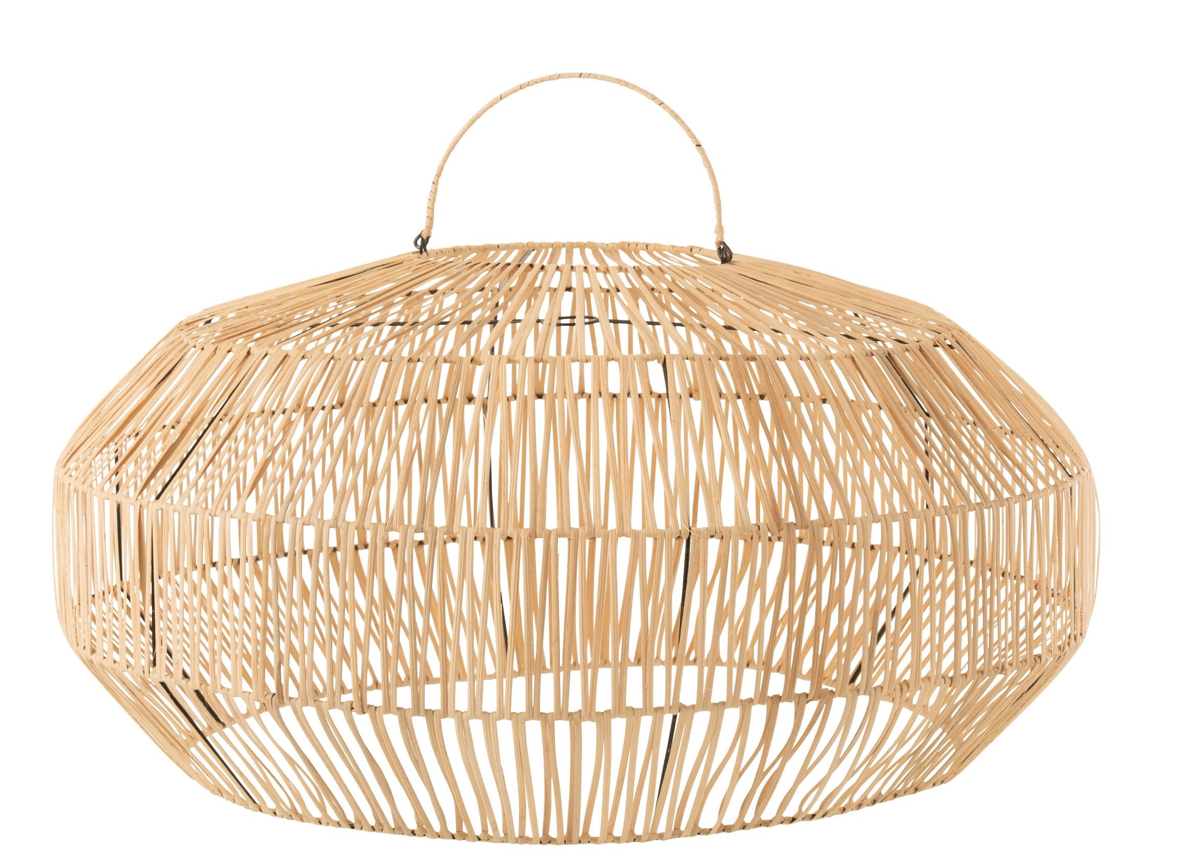 Závěsné přírodní ratanové stínidlo Drim - Ø 57*41 cm/ E27