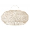 Závěsné bílé ratanové stínidlo Drim - Ø 57*42 cm/ E27

Barva:  přírodní s bílou patinou
Materiál: Kov / ratan
