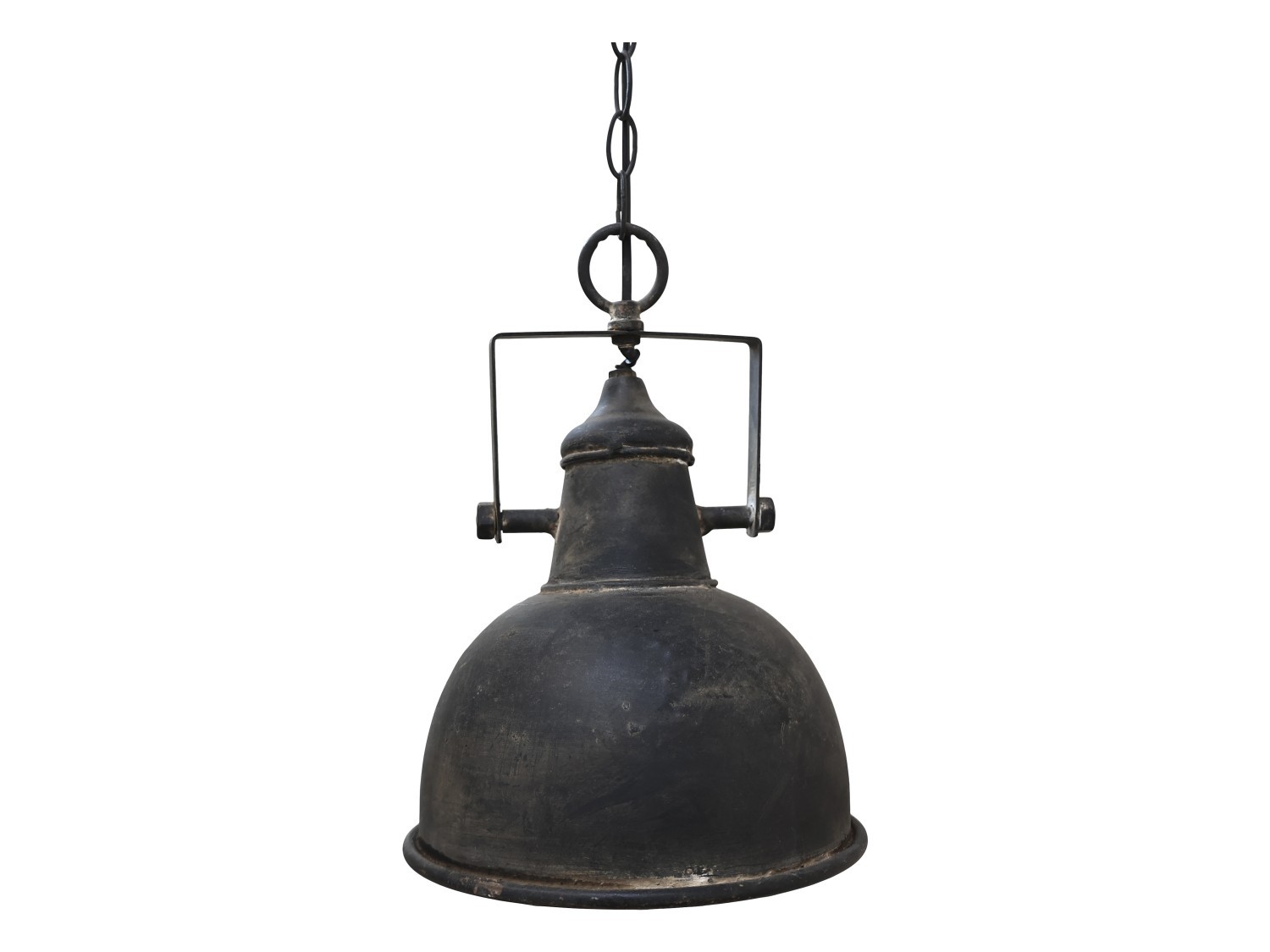 Industriální černé kovové závěsné světlo Fact - Ø24*26 cm
