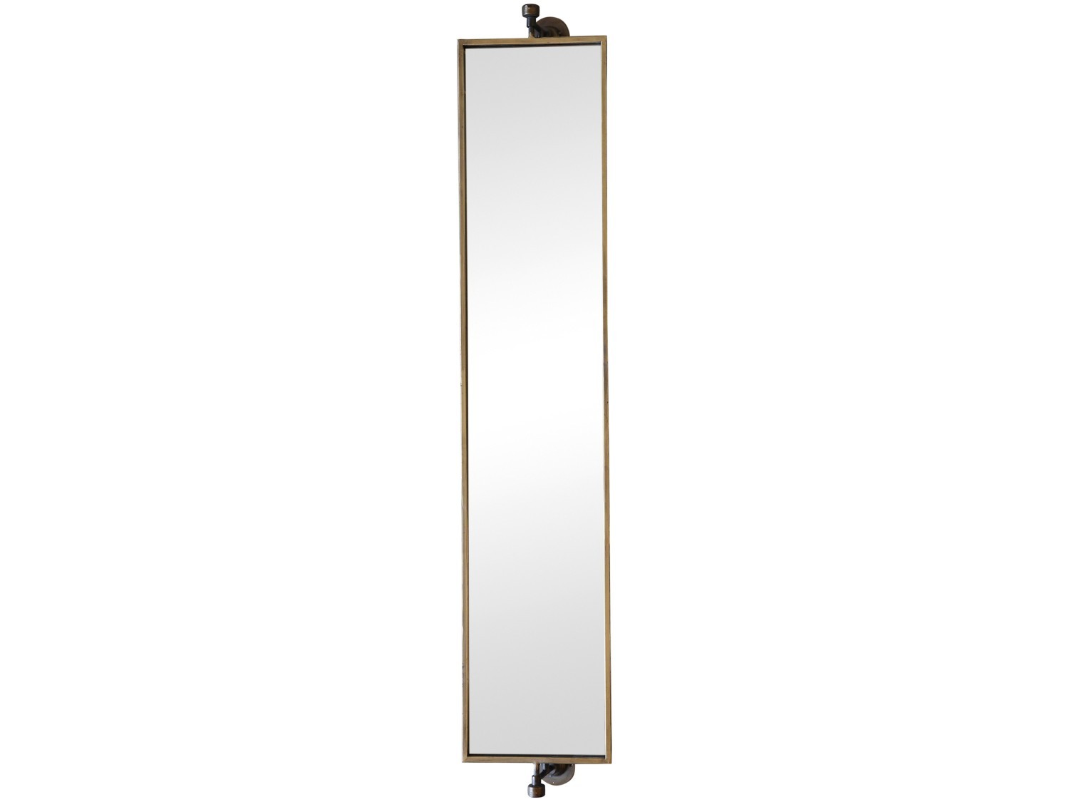 Bronzové antik otočné nástěnné zrcadlo Marry - 27*13*144 cm
