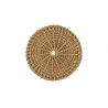Ratanová kulatá dekorace Amy na zeď S - 10*10*1cm Barva: přírodní, hnědáMateriál: ratanHmotnost: 0,01 kg