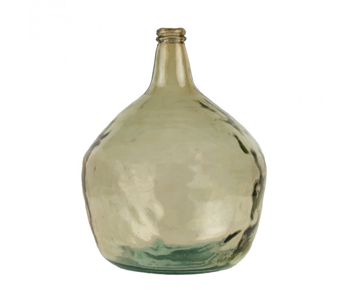 Jantarová skleněná váza z recyklovaného skla 16 L - Ø32*42cm