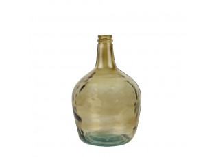Jantarová skleněná váza z recyklovaného skla 4L - Ø19*31cm