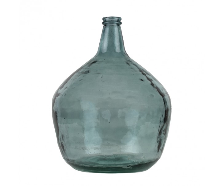 Modrá skleněná váza z recyklovaného skla 16L - Ø32*42cm