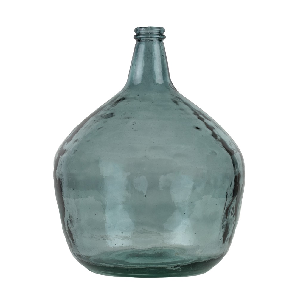 Modrá skleněná váza z recyklovaného skla 16L - Ø32*42cm Mars & More