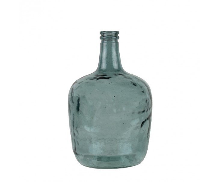 Modrá skleněná váza z recyklovaného skla 8L - Ø21*36cm