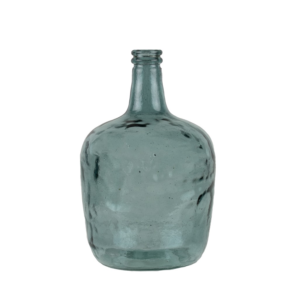 Modrá skleněná váza z recyklovaného skla 8L - Ø21*36cm Mars & More