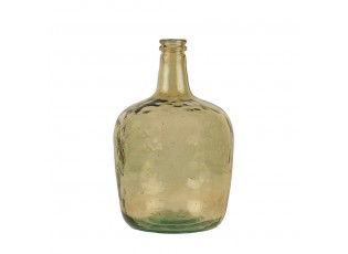 Jantarová skleněná váza z recyklovaného skla 8L - 36,5*21*21cm
