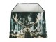 Čtvercové stínidlo na lampu s jelenem v zimní krajině - 37*37*25cm