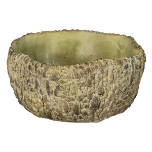Cementový květináč se vzorem L - Ø 22*21*11 cm