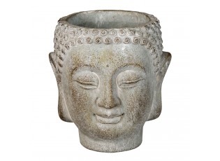 Květináč ve tvaru hlavy Buddhy S - Ø12*11*13 cm