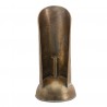 Zlatý antik kovový svícen na úzkou svíčku - Ø 16*35 cm