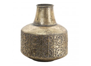 Zlatá antik dekorační váza Vanna - Ø 19*22 cm