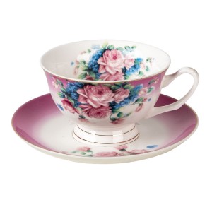 Porcelánový šálek s podšálkem Gardem VIII - 12*10*6 / Ø 15*2 cm / 200 ml