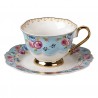 Porcelánový šálek s podšálkem Blue Garden II - 12*9*7 / Ø 15*2 cm / 160 ml Barva: modráMateriál: porcelánHmotnost: 0,333 kg
Z tohoto porcelánového šálku ve vintage stylu bude každá káva chutnat dokonale.